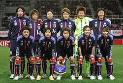 日本女子代表選手集合写真