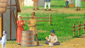 修道院でビールが醸造される