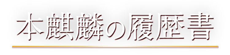 本麒麟の履歴書