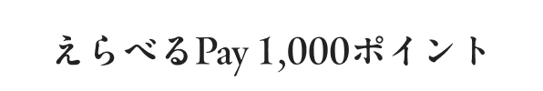 えらべるPay 1,000ポイント