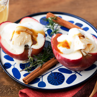 ホットりんごのアイスヨーグルトかけ