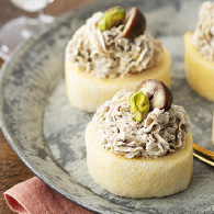 甘栗とナッツの簡単モンブラン