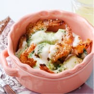 エビフライのバジルグラタン