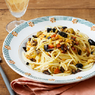 ミックスナッツのオイルパスタ