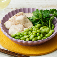チキンと枝豆のレモンバターソテー