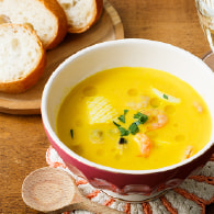 かぼちゃのクラムチャウダースープ