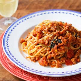 和風ミートソースパスタ