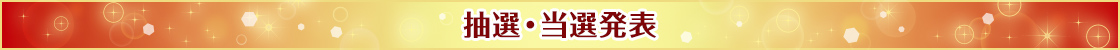 抽選・当選発表