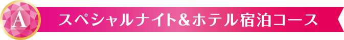 A スペシャルナイト&ホテル宿泊コース