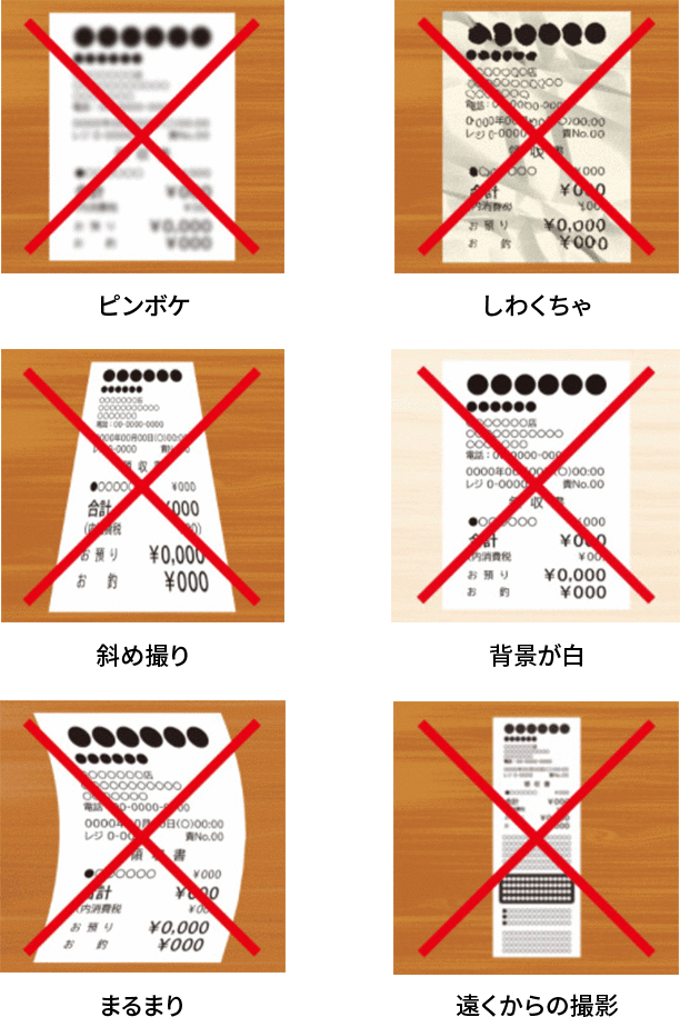 悪い撮影の例 画像