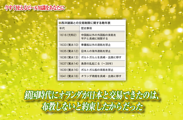 鎖国時代にオランダが日本と交易できたのは 布教しないと約束したからだった キリンビール大学 キリン