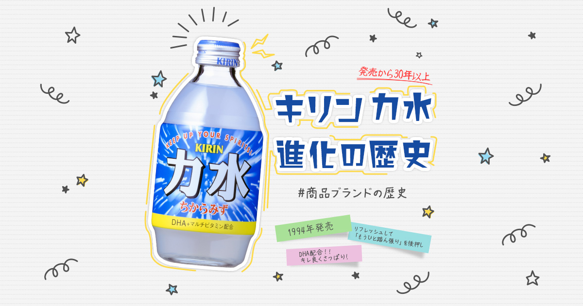 商品ブランドの歴史：キリン 力水 進化の歴史｜キリンジャーナル｜キリン
