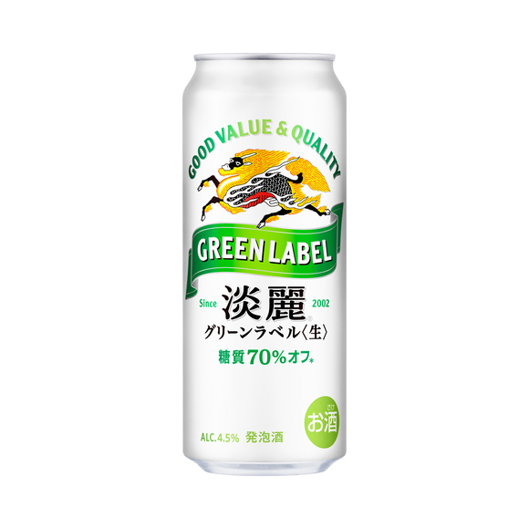 淡麗グリーンラベル 350ml 缶（発泡酒）｜商品・品質情報（お酒）｜キリン