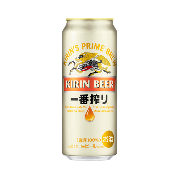 キリン一番搾り生ビール 500ml 中びん｜商品・品質情報｜ビール・発泡 