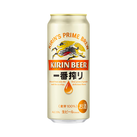 キリン一番搾り生ビール 500ml 缶｜商品・品質情報（お酒）｜キリン