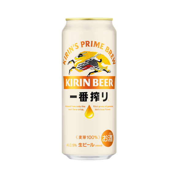 キリン一番搾り生ビール 500ml 缶｜商品・品質情報（お酒）｜キリン
