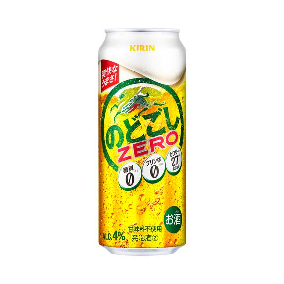 キリン のどごし ZERO 500ml 缶（発泡酒②）｜商品・品質情報（お酒