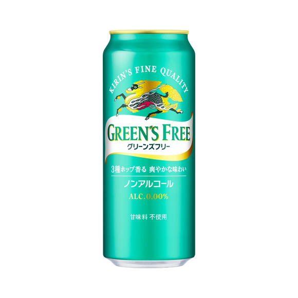 キリン グリーンズフリー 500ml 缶（ノンアルコール・ビールテイスト
