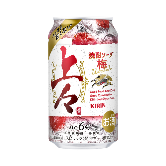 大人気定番商品 キリン 缶（お酒）｜商品・品質情報 350ml 梅 焼酎ソーダ 上々 ビール・発泡酒