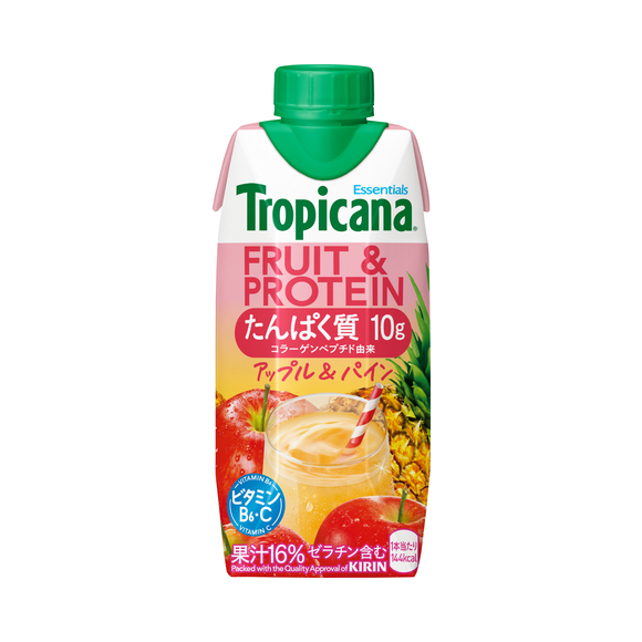 キリンビバレッジ　トロピカーナエッセンシャルズTropicana 80本セット トロピカーナ エッセンシャルズ FRUIT ＆ PROTEIN アップル＆パイン