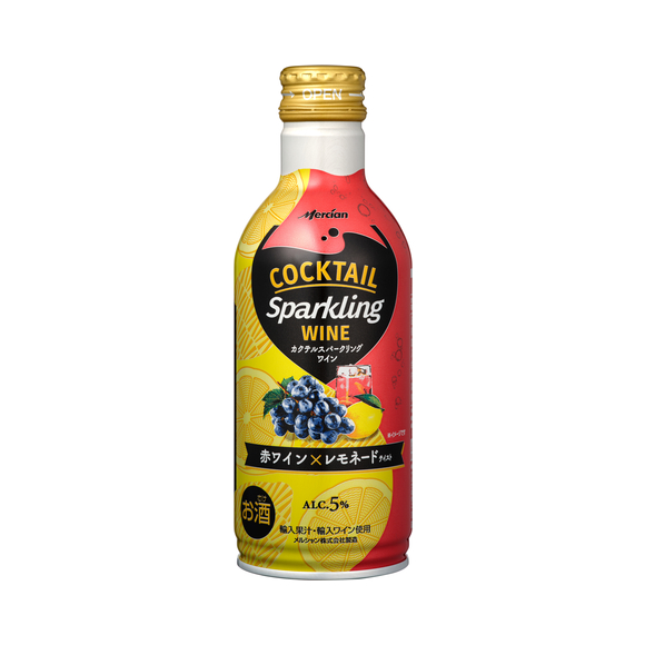カクテルスパークリングワイン 赤ワイン×レモネード 290ml 缶