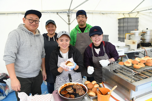 さんまポーポー焼きバーガー