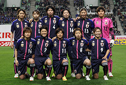 日本女子代表選手集合写真