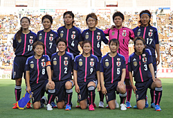 日本女子代表選手集合写真
