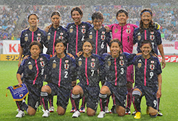 日本女子代表選手集合写真