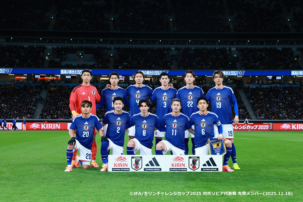 日本代表選手集合写真