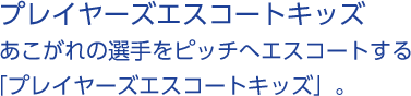 プレイヤーズエスコートキッズ