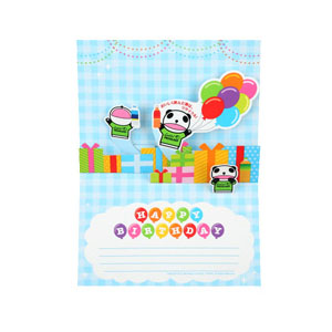 Happy Birthday おめでとうの気持ちを込めて メッセージカード キリン Happy Birthday おめでとうの気持ちを込めて メッセージカード キリン
