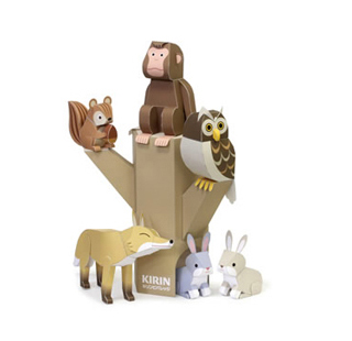 動物 昆虫のペーパークラフト キリンビバレッジ ペーパークラフト びばれっじキッズ キリン