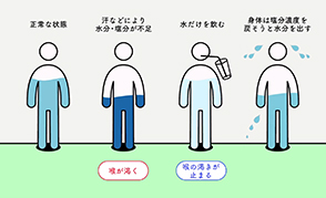 「塩分・水分補給」篇 25秒