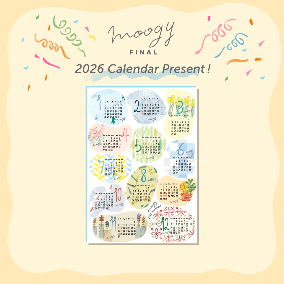 moogy FINAL 2026 Calendar Present
