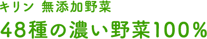 キリン無添加野菜 48種の濃い野菜100%