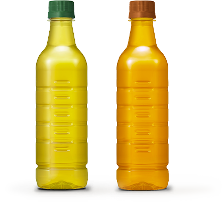 生茶と生茶 ほうじ煎茶のラベルレスペットボトルイメージ